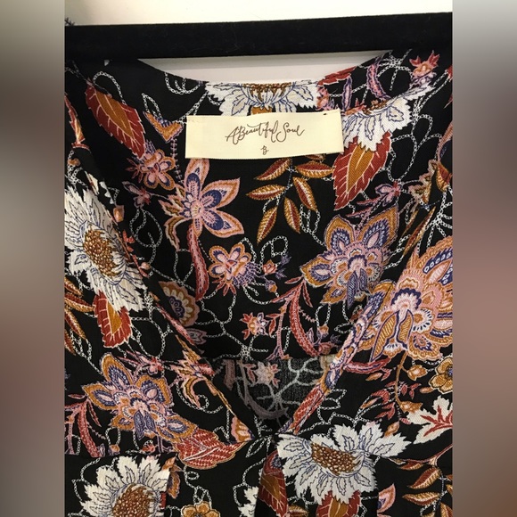 A Beautiful Soul Floral Dress Top Women’s Plus 18/20 New with Tags - Picture 7 of 10